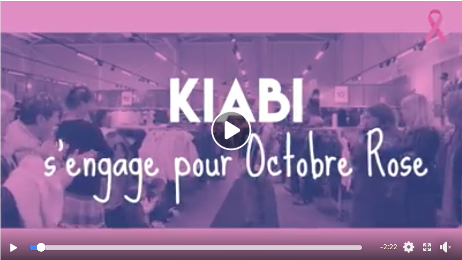 Vidéo défilé de mode chez Kiabi pour Octobre Rose