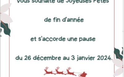 Joyeuses fêtes de fin d’année