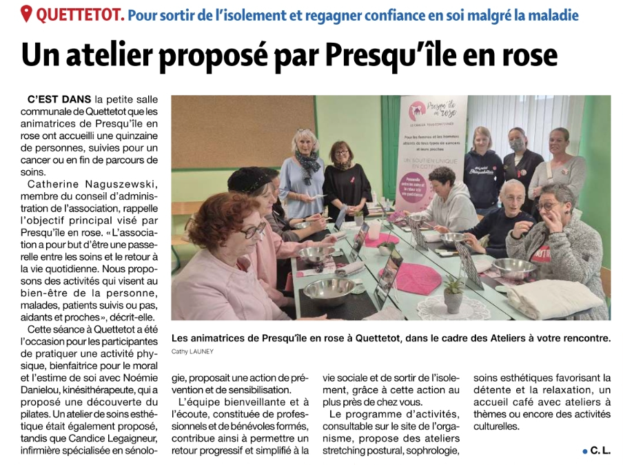 Article Presse de la Manche – Octobre 2024