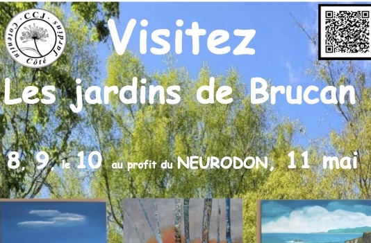 Visite des jardins de Brucan