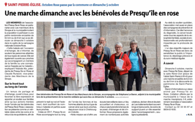 Marche Rose à St Pierre Eglise le dimanche 5 octobre 2025