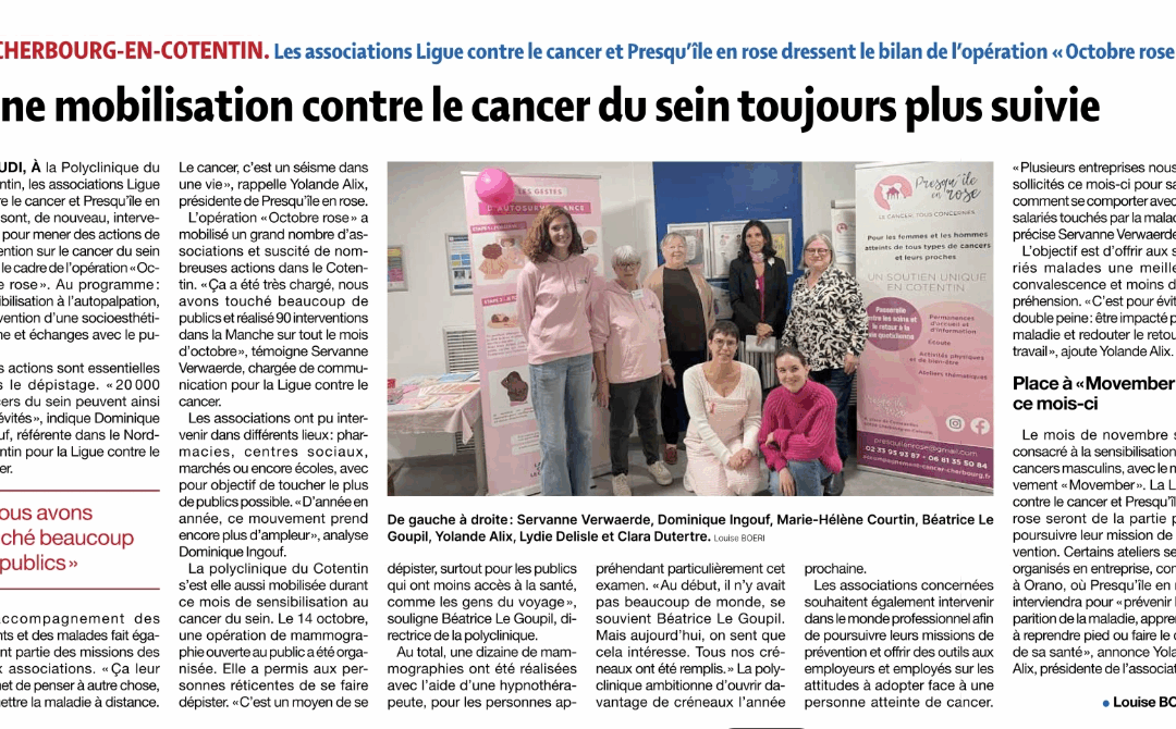 Article Presse de la Manche – Novembre 2025