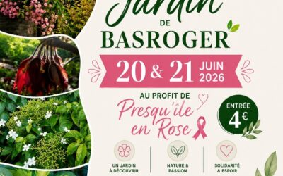 Ouverture du Jardin de Basroger au profit de Presqu’île en Rose