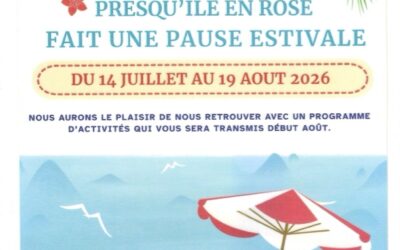 Pause estivale de Presqu&rsquo;île en Rose