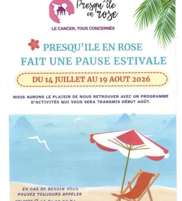 Pause estivale de Presqu&rsquo;île en Rose